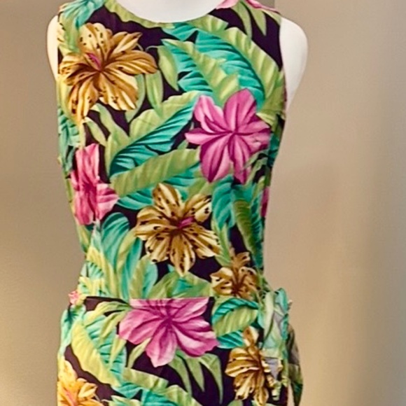 Clues Dresses & Skirts - Vintage Clues Tropical Sundress